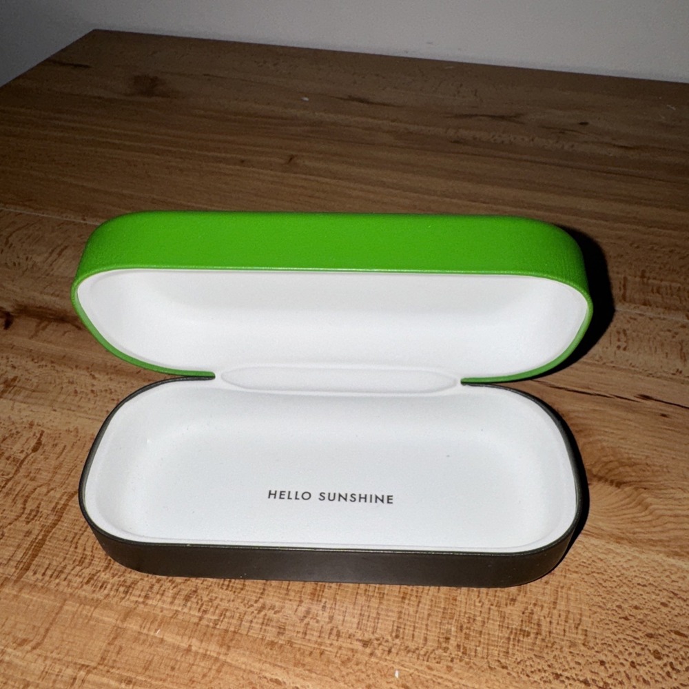 Authentic Kate Spade Small Case Eyeglasses Sunglasses Green Black Case - Picture 5 of 5